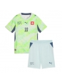 Otroške Nogometnih dresov Švica Granit Xhaka #10 Gostujoči SP 2026 Kratki rokavi (+ hlače)
